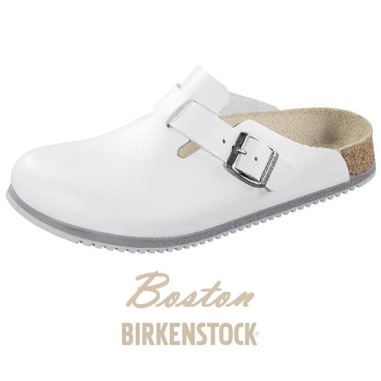 Zoccoli bianchi da lavoro Birkenstock - Boston