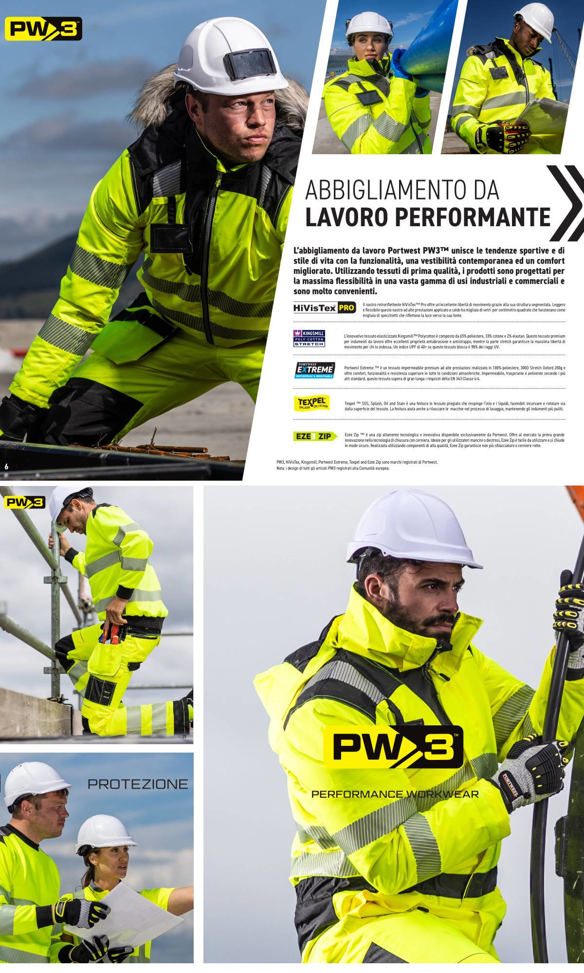 Linea Portwest PW3 - Abbigliamento da Lavoro Moderno e Sportivo