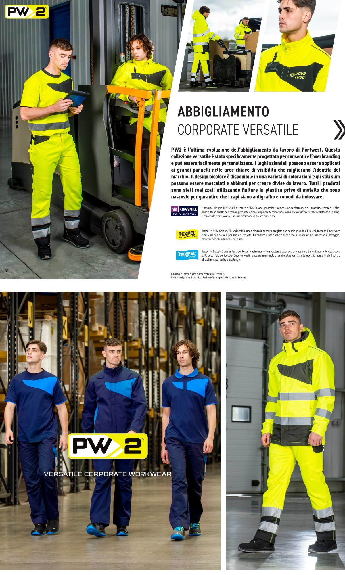 Portwest PW2 - Divise da Lavoro Aziendali e Abbigliamento Corporate