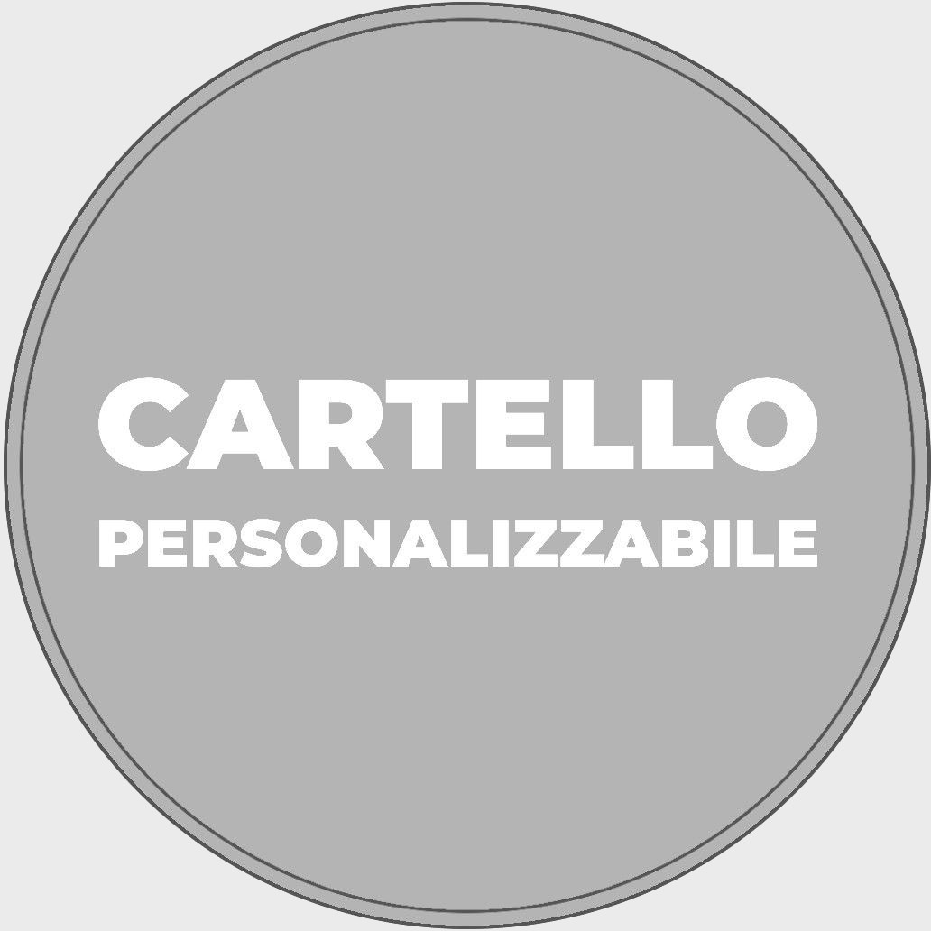 Cartello in lamiera personalizzabile