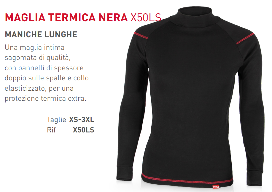 Maglia termica Flexitog X50LS: caratteristiche