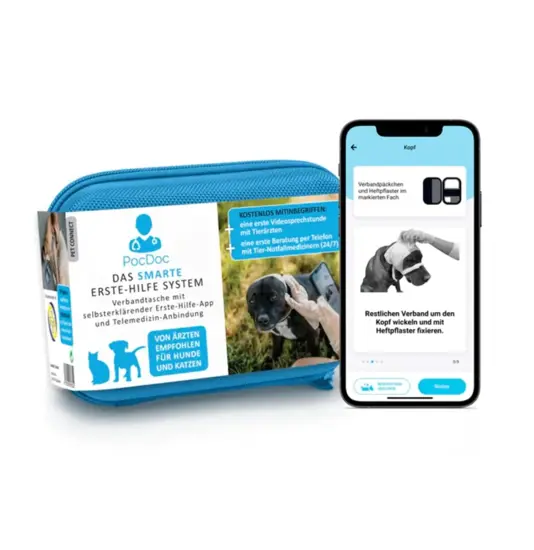 Kit di pronto soccorso smart per animali PocDoc in offerta