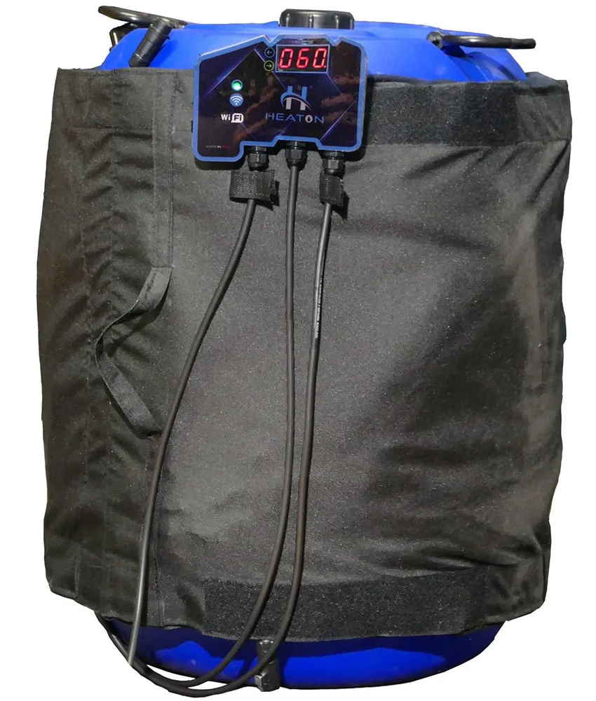 Scaldafusti wifi Heaton Drum Jacket, 230 V AC - centralina con sonda NTC - precisione 0,1 C°