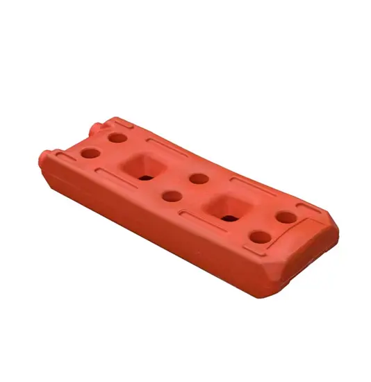 plinti in PVC rivestiti arancioni