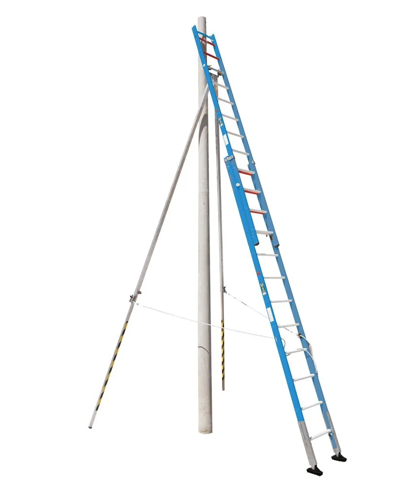 Scala telescopica in fibra di vetro Irudek Iruladder, Isolante - Certificata - Anticaduta - Massima sicurezza