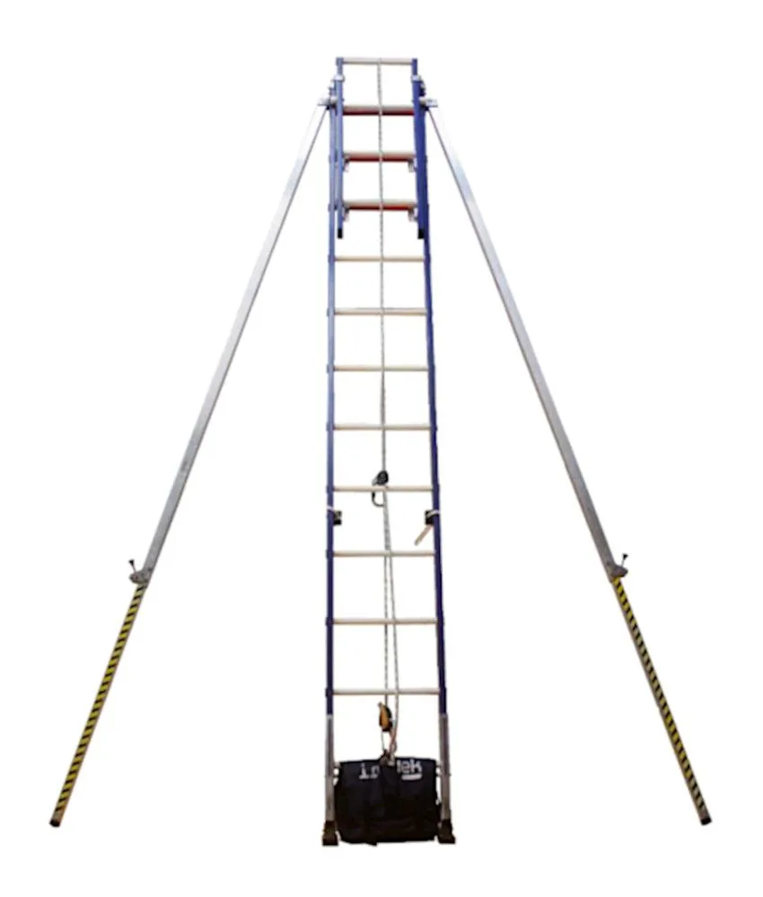 Scala telescopica in fibra di vetro Irudek Iruladder, Isolante - Certificata - Anticaduta - Massima sicurezza