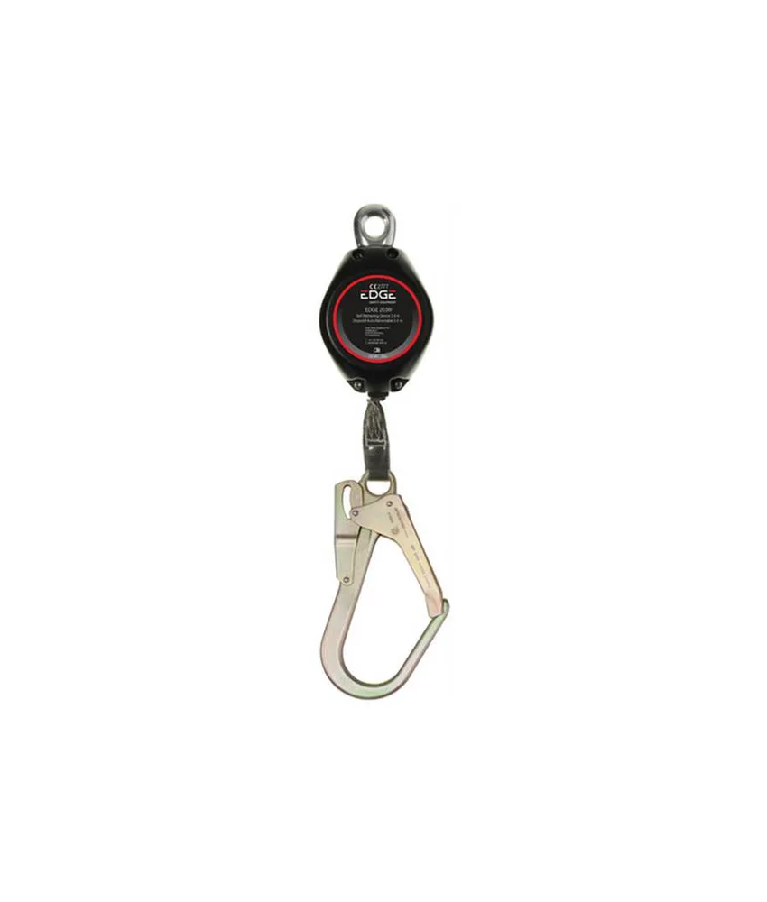 Blocco anticaduta retrattile con fettuccia 3 m Safety Jogger EDGE 203WF 3M4 ST SC, Blocco anticaduta 3 metri
