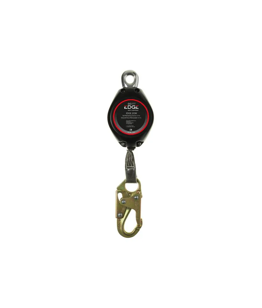 Blocco anticaduta retrattile Dyneema 3,4 metri Safety Jogger EDGE 203WD 3M4 SNAP, Blocco anticaduta 3,4 metri