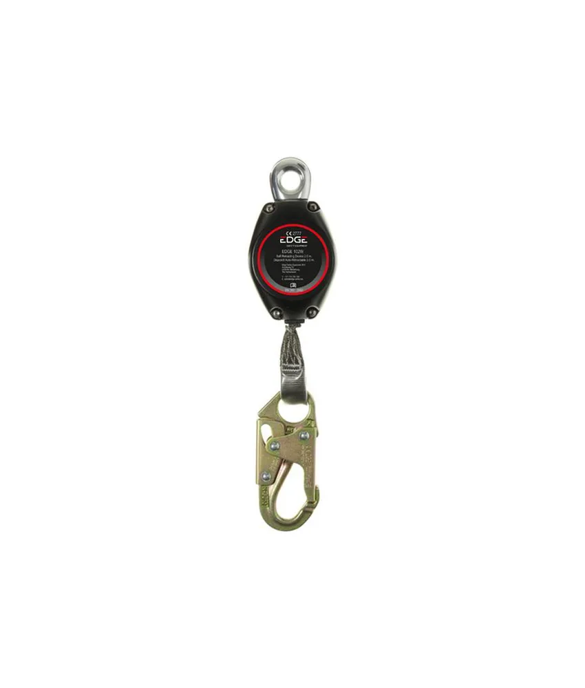 Blocco anticaduta retrattile per lavori in quota Safety Jogger EDGE 102WD 2M SNAP, 102WD 2M SNAP Blocco anticaduta