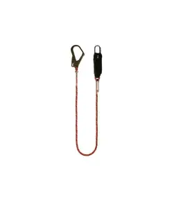 Cordino di sicurezza 2 metri con assorbitore energia Safety Jogger VIPER STEEL HD 2M