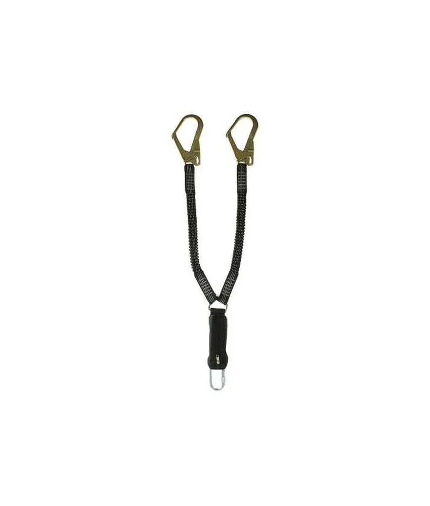 Cordino elastico a Y 2m con assorbitore e ganci Safety Jogger DELTA 2 STEEL 2M, Cordino di sicurezza elastico con ganci in acciaio