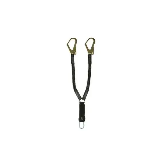 Cordino elastico a Y 2m con assorbitore e ganci Safety Jogger DELTA 2 STEEL 2M