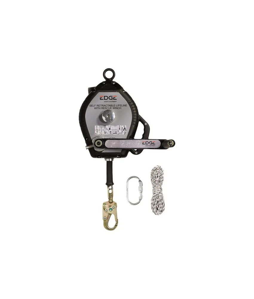 Dispositivo anticaduta retrattile con cavo 20m e soccorso Safety Jogger EDGE 1020 RESCUE, Dispositivo Retrattile Anticaduta 20 m (Salvataggio)