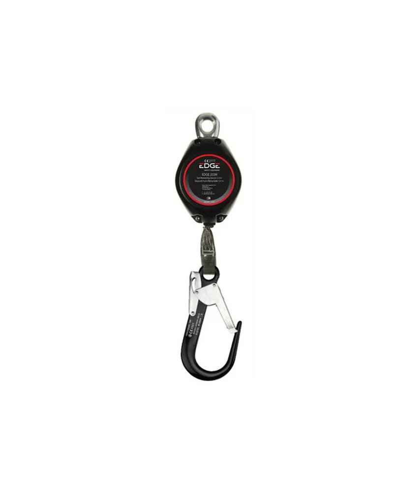 Dispositivo anticaduta retrattile Dyneema 3 metri Safety Jogger EDGE 203WE 3M4 AL SC, Blocco anticaduta 3 metri