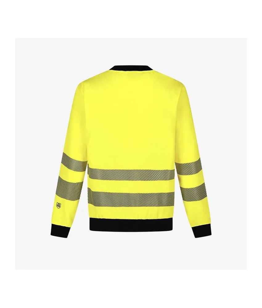 Felpa alta visibilità con bande riflettenti Safety Jogger Scuti Crewneck Sweater, Comoda Felpa Girocollo Alta Visibilità con Vestibilità Moderna