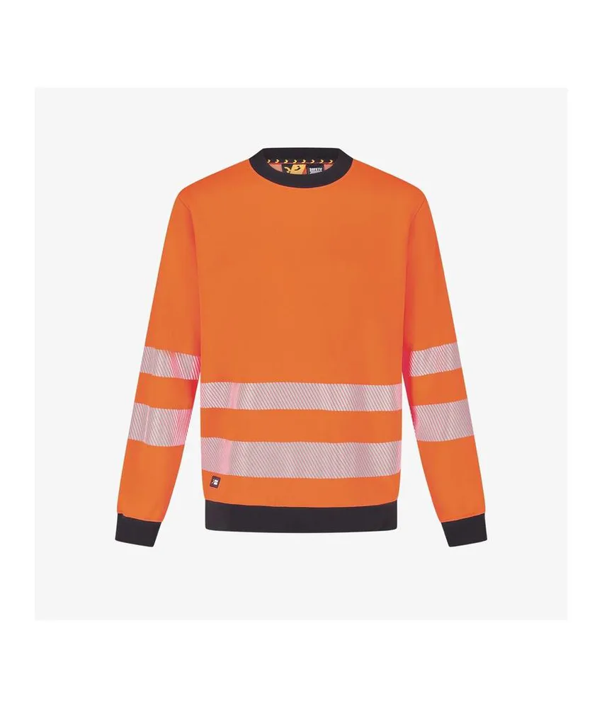Felpa alta visibilità con bande riflettenti Safety Jogger Scuti Crewneck Sweater, Comoda Felpa Girocollo Alta Visibilità con Vestibilità Moderna