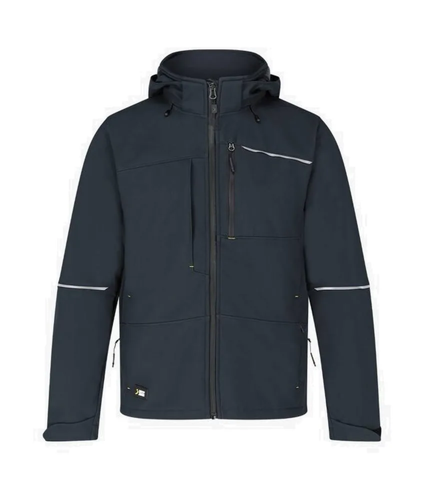 Giubbino softshell idrorepellente Safety Jogger Oak, antivento e traspirante realizzato in tessuto ripstop resistente agli strappi