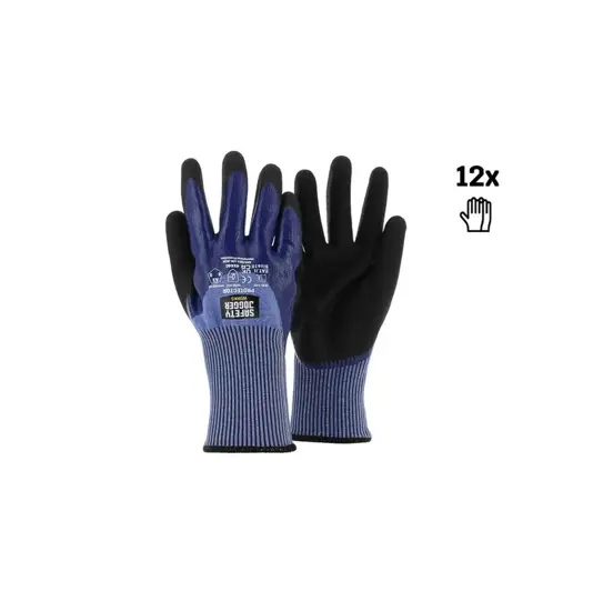 Guanti antitaglio HPPE rivestiti nitrile presa umida Safety Jogger Guanti PROTECTOR