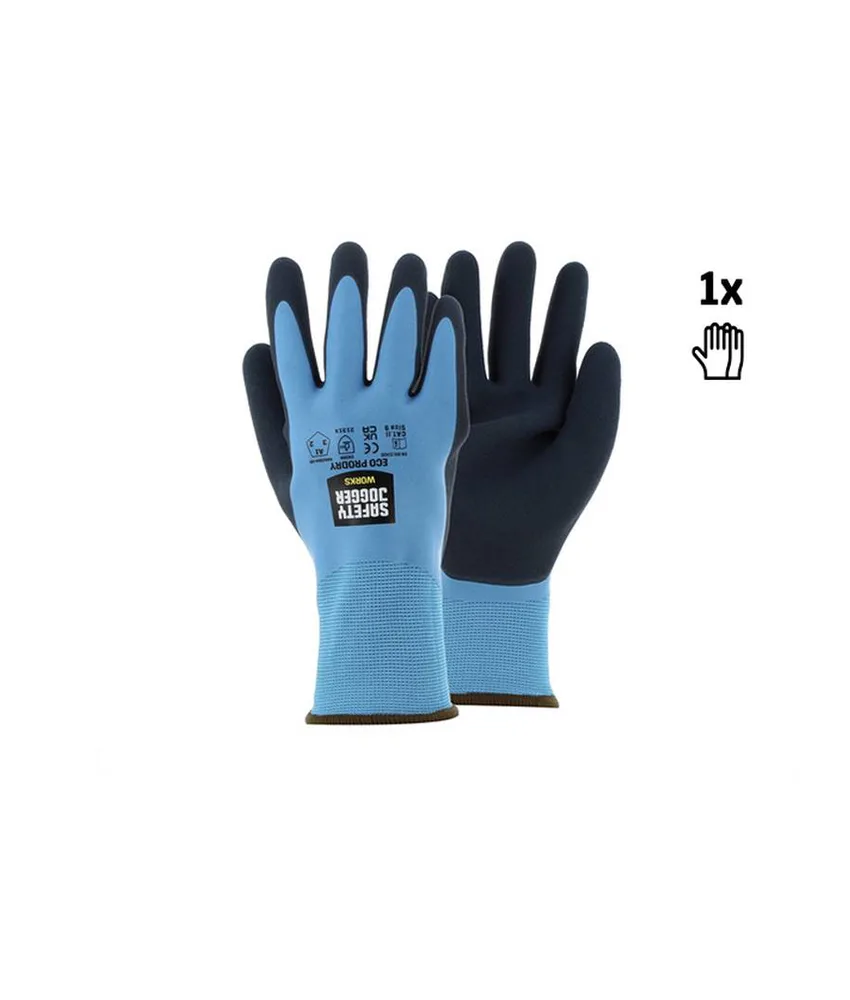 Guanti da lavoro idrorepellenti doppio lattice Safety Jogger ECO PRODRY, Guanti di Sicurezza Idrorepellenti