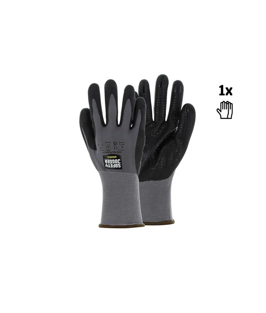 Guanti da lavoro touchscreen nylon riciclato Safety Jogger ECO ALLFLEXDOT, Guanti Eco Precision