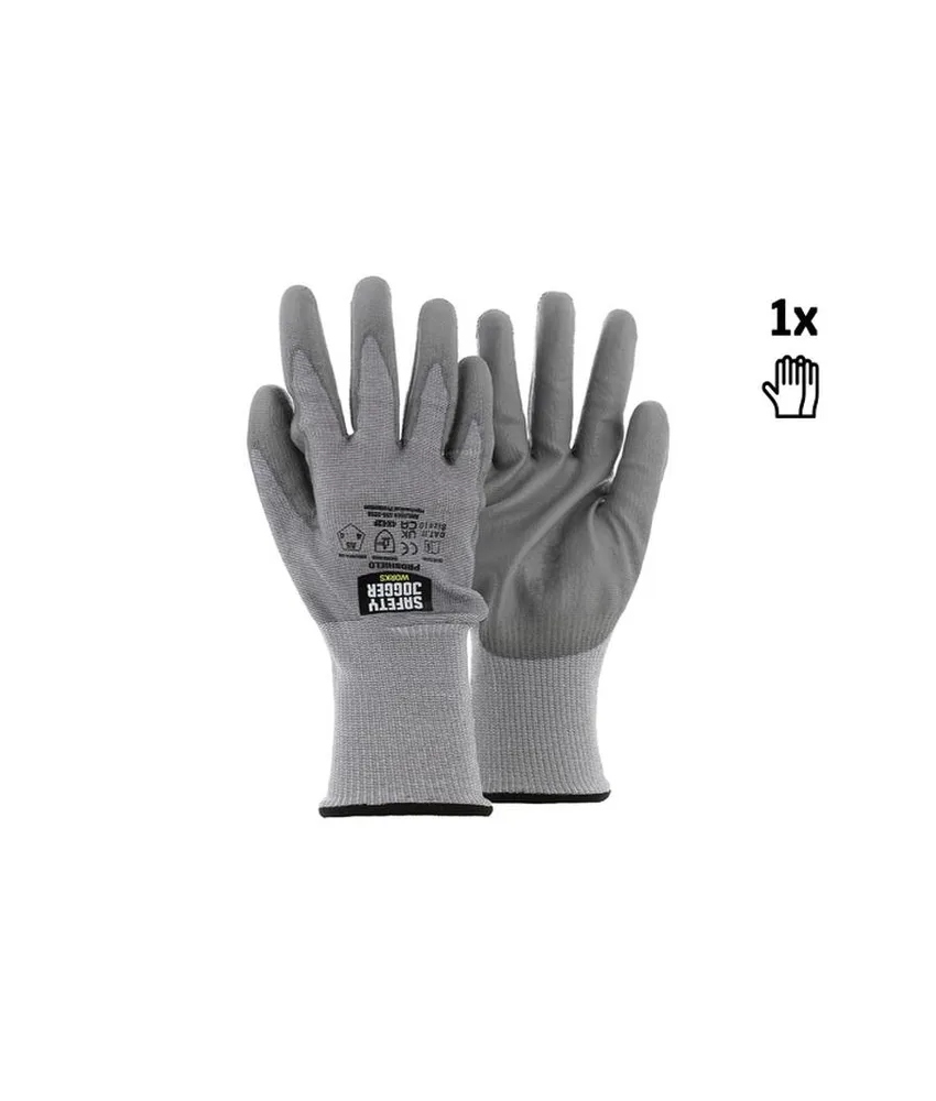 Guanto antitaglio HPPE touchscreen rivestito PU Safety Jogger PROSHIELD SINGLE, Guanto antitaglio in HPPE (polietilene ad alte prestazioni) con riv...