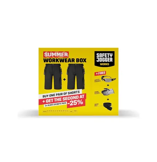 Kit abbigliamento lavoro con pantaloncini e DPI Safety Jogger WORKWEAR BOX ALKES SHORT