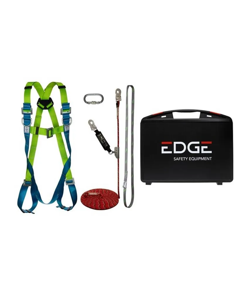 Kit anticaduta per tetti piani con imbracatura Safety Jogger FLAT ROOF SET, Kit Completo di Protezione Anticaduta