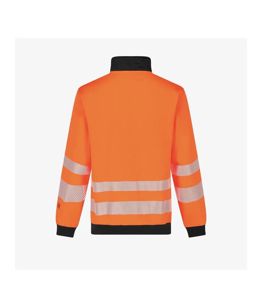 Maglione alta visibilità con bande riflettenti Safety Jogger Scuti HiVis Sweater, Maglione ad Alta Visibilità con Collo Alto