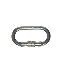 Moschettone acciaio chiusura a ghiera per lavori quota Safety Jogger CONDOR CARABINER