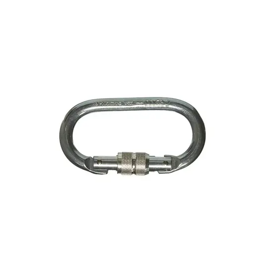 Moschettone acciaio chiusura a ghiera per lavori quota Safety Jogger CONDOR CARABINER