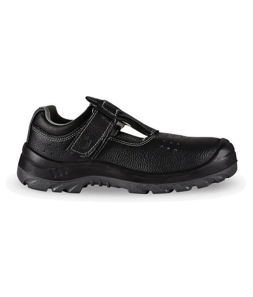 Sandali da lavoro Safety Jogger Bestsun S1P, in pelle traspirante con chiusura in velcro