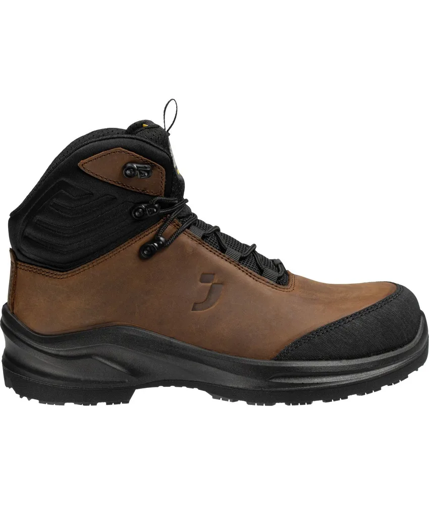 Scarpe antinfortunistiche alte Safety Jogger MODULO LEA S3S MID T, in pelle di alta qualità - antiperforazione