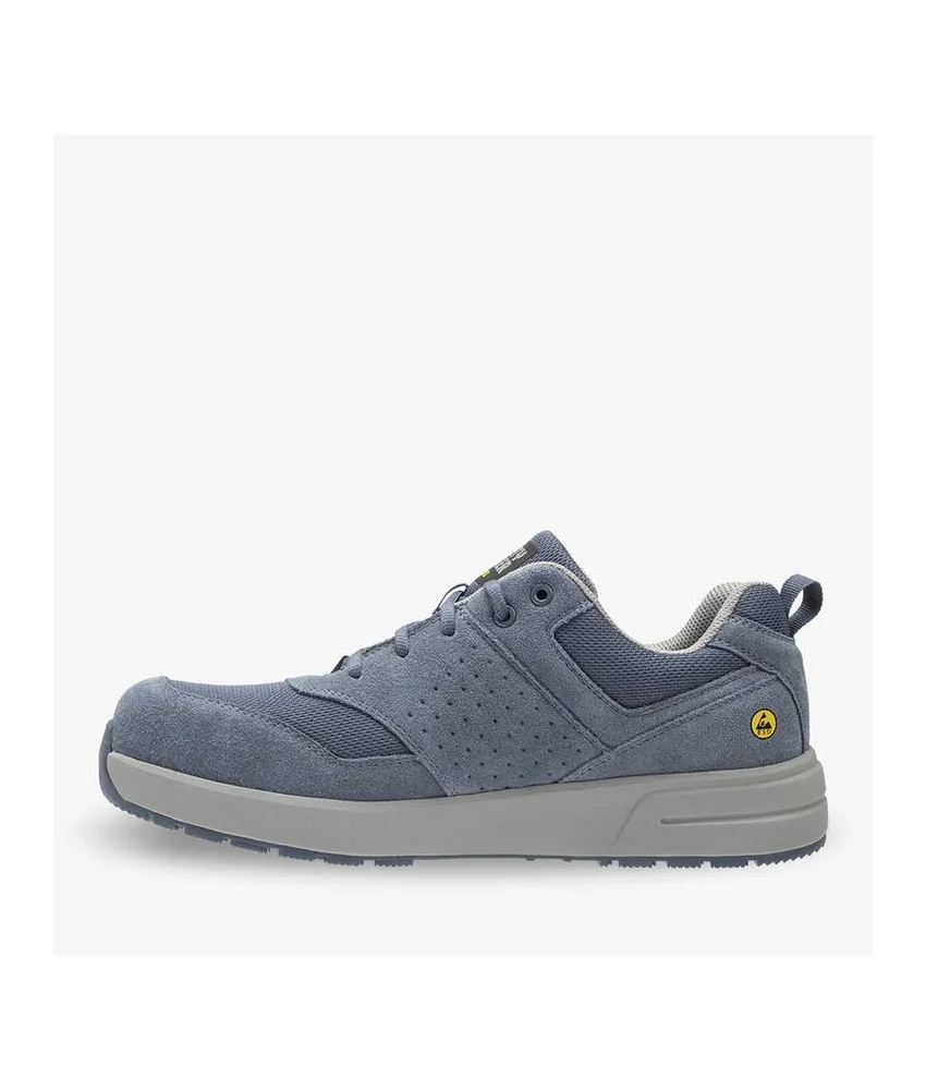 Scarpe antinfortunistiche basse metal free Safety Jogger TOPSKATE S3S LOW, Sneaker retrò S3S senza tempo realizzata in suede, pelle e tessuto