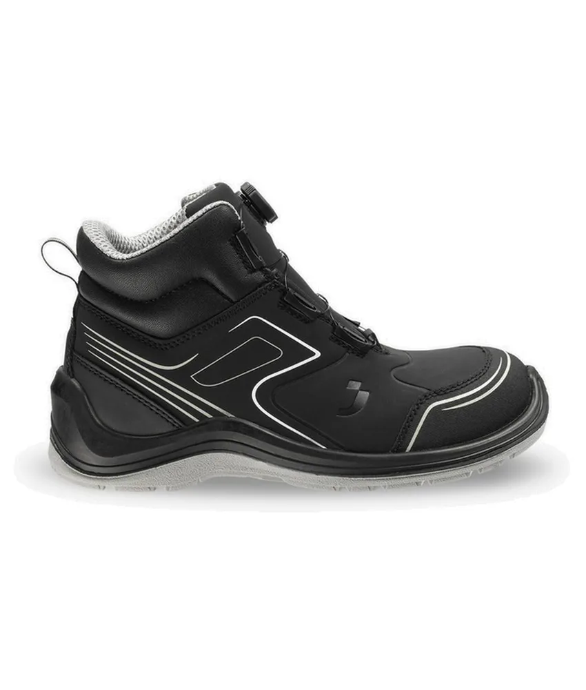 Scarpe antinfortunistiche Safety Jogger Flow S3 Mid Tls, senza metallo, con certificazione S3, ESD e sistema di chiusura TLS (Twist Lock System)