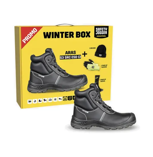 Scarponcino antinfortunistico S3 con kit da lavoro invernale Safety Jogger Aras