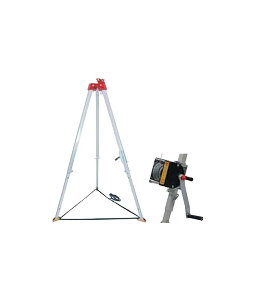 Treppiede con verricello per accesso spazi confinati Safety Jogger TRIPOD SET, Set Treppiede