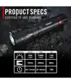 2 pezzi COAST G60R 1000 lumen torcia ricaricabile impermeabile Coast