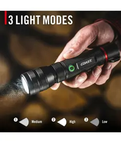 2 pezzi COAST G60R 1000 lumen torcia ricaricabile impermeabile Coast