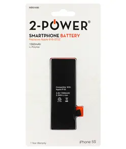 2-Power Batteri til Apple iPhone 5S
