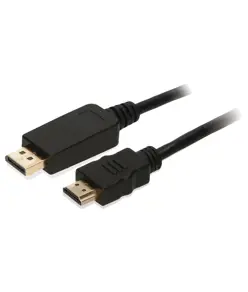 2-Power Displayport til HDMI Kabel - 2m