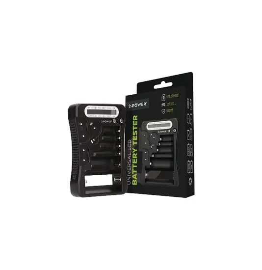 2-Power Universal batteritester med Display