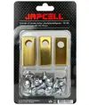 30x Lame per rasaerba robotizzati Honda Miimo - Acciaio rivestito in titanio, incluse le viti - JAPCELL®. Japcell