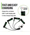 4xAA + 4xAAA 1,5V USB-C batterie ricaricabili – Certificato CarbonNeutral® (CO2 neutro) Coast