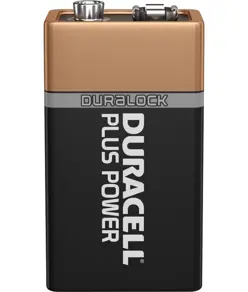 9V PLUS POWER BATTERI (2 stk.) duracell