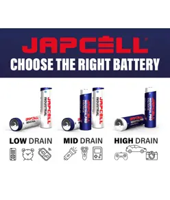 AA / LR06 Batterie alcaline standard - confezione da 60 pezzi Japcell