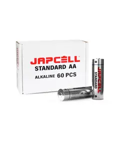 AA / LR06 Batterie alcaline standard - confezione da 60 pezzi Japcell