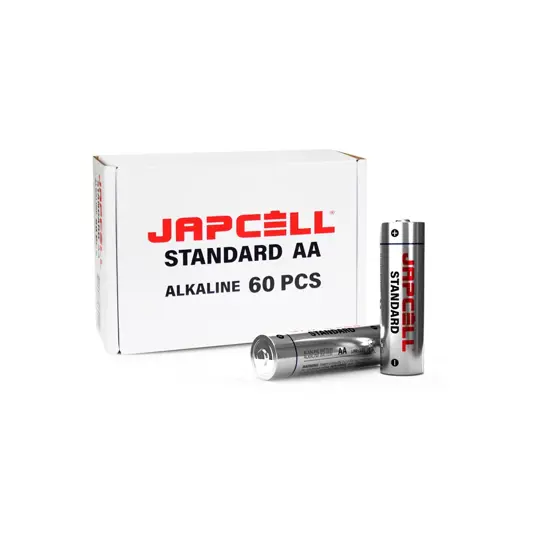 AA / LR06 Batterie alcaline standard - confezione da 60 pezzi Japcell