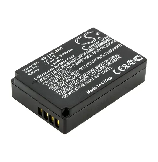 Akku für Canon kamera EOS 100D - 650mAh