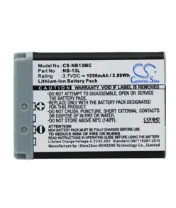 Akku für Canon kamera Powershot - 1050mAh