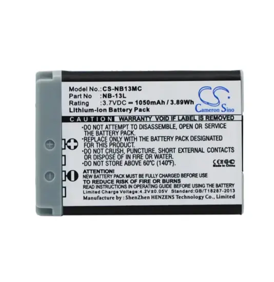 Akku für Canon kamera Powershot - 1050mAh
